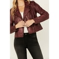 thumbnail image 3 of Idyllwind Women's Sparrow Leather Jacket Maroon X-Small  US, 3 of 4