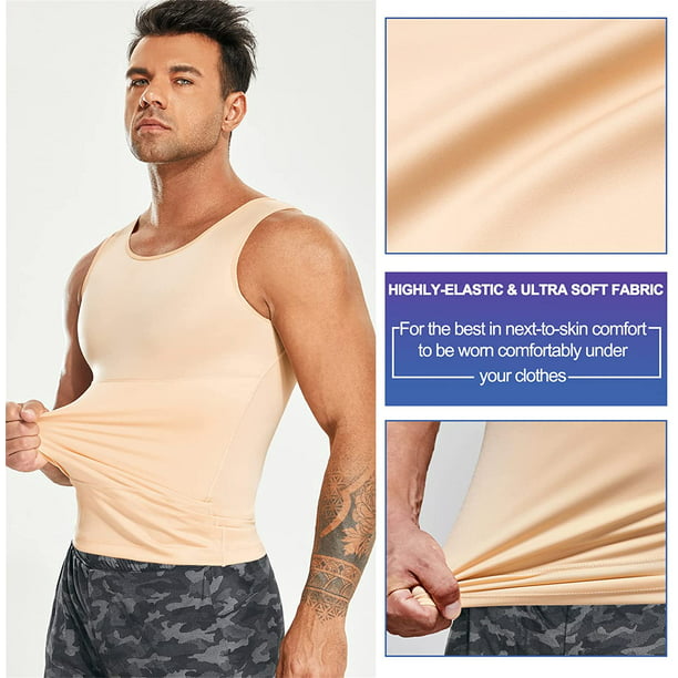 Gotoly Compression Shirt Slimming Body Shaper Vest Workout Tank 