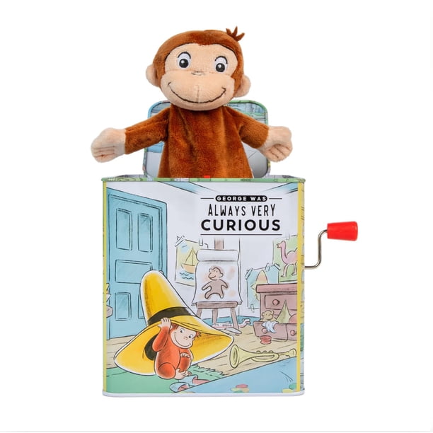 Juguete musical que los niños preferían Curious George Jack-in-the-Box