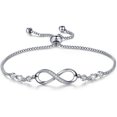 thumbnail image 1 of Pulseras Mujer con Dije de Infinito, Joyería elegante Mujer, Regalo de Navidad, Día de San Valentín, Cumpleaños, Día de la Madre, Regalos para Ella, Novia, Esposa, Mamá, 1 of 4
