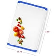 thumbnail image 2 of Plastic Cutting Boards for Kitchen - Large 18 x 12 Inch Rubber Cutting Board with Juice Grooves, Non-Slip, Dishwasher Safe Cutting Boards - Thick, Durable Carving and Cutting Board for Meat, 2 of 6