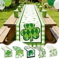 thumbnail image 1 of Openwork Lace Table Runner, Decorative Tablecloth With Tassel Trim, for Holiday Dining Decor, Green, 1 of 6