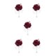 thumbnail image 1 of Toystoory Poliéster Ramillete clásico Belleza atemporal para celebraciones de bodas Ocasiones formales Broches Winered Type2 NO2, 1 of 6