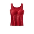 thumbnail image 2 of Wensltd Elastic Tank Top for Women Seamless Printed Pattern Built In Bra Sleeveless Thermal Top Multicolor, 2 of 6