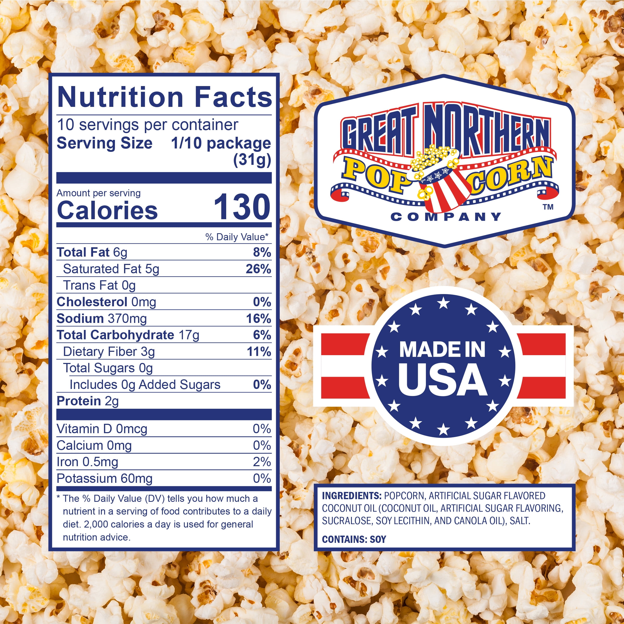 Great Northern Popcorn 8oz Kettle Corn Popcorn Machine Popcorn Packs 24-PK