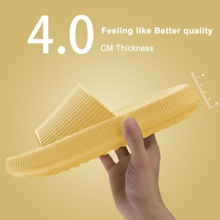 

QWZNDZGR 4CM Soft Thick Platform Women s Slippers Summer Beach Eva Slide Sandals Leisure Men Indoor Bathroom Shoes Anti-Slip Dropshipping