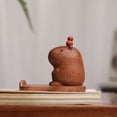 thumbnail image 5 of Jiibva Cute Capybara Phone Holder Capybara Wooden Figurine Desktop Ornament Cellphone Stand Desk Ornament Miniature Animal Figure, 5 of 7