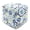 Blue Plum, variant on Decorative Weighted Door Stopper, Fabric Door Stop with Handle, Square Cube Heavy Duty Door Floor Stop Wall Protectors for Home Office Bedroom Living Room Exterior Doors, Leaves