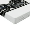 thumbnail image 2 of Ambesonne Black Grey Fitted Sheet, Custom Motorcycle, Queen Size, Grey Black White, 2 of 3