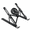 Black, variant on Adjustable Laptop Stand for Desk, Foldable Aluminum Stand for MacBook, Dell, HP, 10-17” Laptops with Cooling Fan, Ergonomic & Portable Design