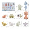 thumbnail image 5 of AMCHSURI 10Pcs Mold-Free Baby Bath Toys - Ocean Animal Floaters for 6M-3Y Toddlers, Bathtub Water Play Set with Early Learning Educational Gifts, 5 of 7
