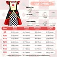 thumbnail image 2 of Benylion Queen of Hearts Costume for Girls Red Queen Dress Sparkly Alice in Wonderland Outfit for Fancy Dress Parties for 5-6 Years, 2 of 6