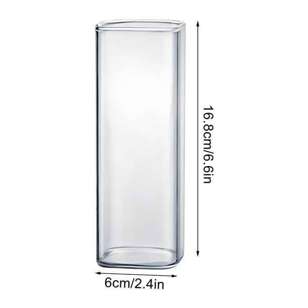 Pisexur Batería de cocina Vaso de agua de vidrio transparente para el hogar, vaso de leche y vaso de cristal. para la cocina del hogar