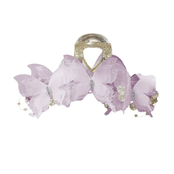 RUISINERY Practical Acrylic Hair Claw Clip With Unique Butterfly Designs For Women Fashion Hair Accessory For Home Office Party