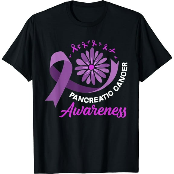 Pancreatic Cancer Awareness Ribbon Pancreatic Cancer Warrior T-Shirt