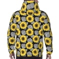 thumbnail image 5 of Hoodies for Men - Sunflowers leopard black Long Sleeve Comfrt Men'S Fashion Hoodies & Sweatshirts, Sweatshirts for Men Hoodies Pullover Clothing Clothes with Pouch, 5 of 7