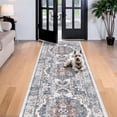 thumbnail image 2 of 4x12 Wide Hallway Runner Rug: Vintage Washable Soft Runners For Living Room Bedroom Water Resistant Carpet With Non-slip Backing Entry Kitchen Dining Thin Bathroom Floor Mat(brick 4x12), 2 of 7