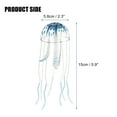 thumbnail image 2 of Unique Bargains Aquarium Jellyfish Glow Decor Fish Tank Fluorescent Jellyfish Ornaments Blue 2.3"x5.9" with Suction Cup, 2 of 6