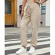 thumbnail image 4 of Joggers para mujer, talle alto, cordón en el tobillo, bolsillo lateral, pantalones de chándal sueltos para mujer, para viajes, vacaciones, oficina, caqui XL, 4 of 7