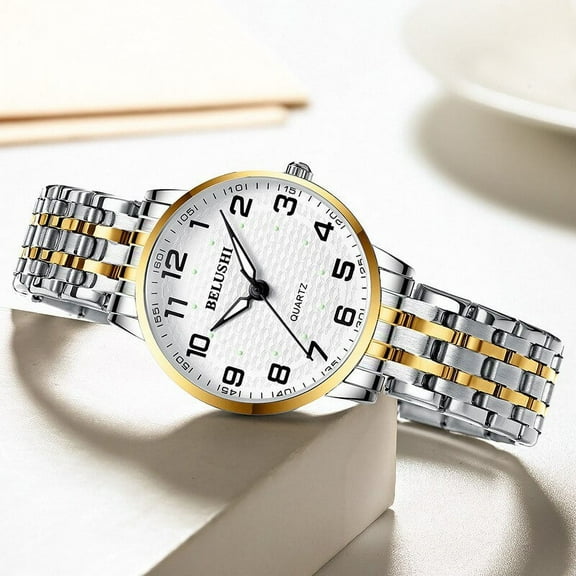 Belushi Large Digital Luminous Old Couple Name Watch Waterproof Quartz Watch Female Men's Watch