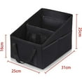 thumbnail image 2 of Car organizer for front and back seats, seat storage bag black, 2 of 5