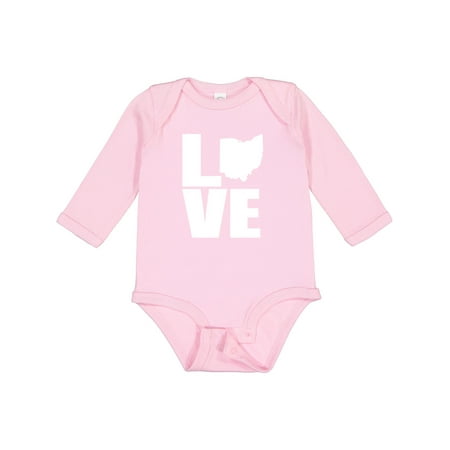 

Inktastic Ohio Love Gift Baby Boy or Baby Girl Long Sleeve Bodysuit