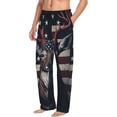 thumbnail image 6 of Sigee Vintage American Deer print Men's Pajama Pants Lounge Sleep Bottoms with Elastic Waistband and Pockets-Medium, 6 of 6
