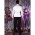 thumbnail image 5 of Unique Bargains Men's Sequin Waistcoat Sleeveless Dress Suit Vest with Bow Tie M Pink, 5 of 6