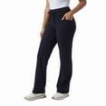 thumbnail image 5 of 32 Degrees Wide Leg Pants Woman - Ribbed Semi-Flare Pant - Yoga Pants for Women (Black, Small), 5 of 7