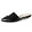 Black Vegan Leather, variant on J. Adams Lennox Mules for Women - Black Vegan Leather Pointed Toe Slides