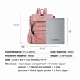 thumbnail image 2 of PU leather backpack for women casual retro leather hiking large capacity travel bag shoulder bag, 2 of 5