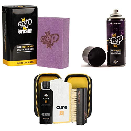 Crep Protect Suede and Nubuck Shoe Care Includes the Crep Protect Rain & Stain Resistant Barrier Spray, Crep Protect Cure, and Crep Protect Eraser. - Walmart.com