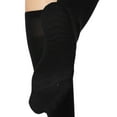 thumbnail image 3 of 6 Pairs Women’s Sheer Knee Massage Socks with Reinforced Toe and Base Stay up Band (Black), 3 of 9