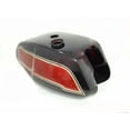 thumbnail image 5 of Fits Triumph T140 Black & Cherry Painted Petrol Gas Fuel Tank, 5 of 5
