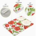 thumbnail image 4 of Dish Drying Mat Poppy Flowers Kitchen Dish Pads Super Absorbent Microfiber Dish Drying Rack Pads Safe Heat-resistant Kitchen Counter Mat,16x18 Inch, 4 of 7