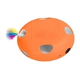 thumbnail image 3 of Toy de gato interactivo Toy Cat Feather Ejuicio para juguete para gatos de interior aburrido Busque el juego Fun de reemplazo de plumas automáticas Naranja, 3 of 8