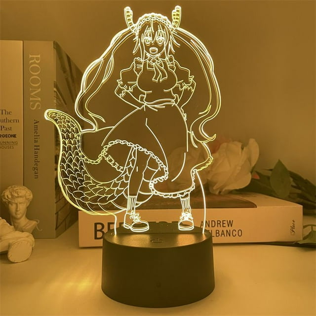 Luz nocturna LED 3D de Miss Kobayashi's Dragon Maid Tohru