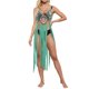 thumbnail image 2 of VISgogo - Bikini para mujer, sin mangas, para playa, con borlas caladas, vestido de verano VISgogo  moda, 2 of 6