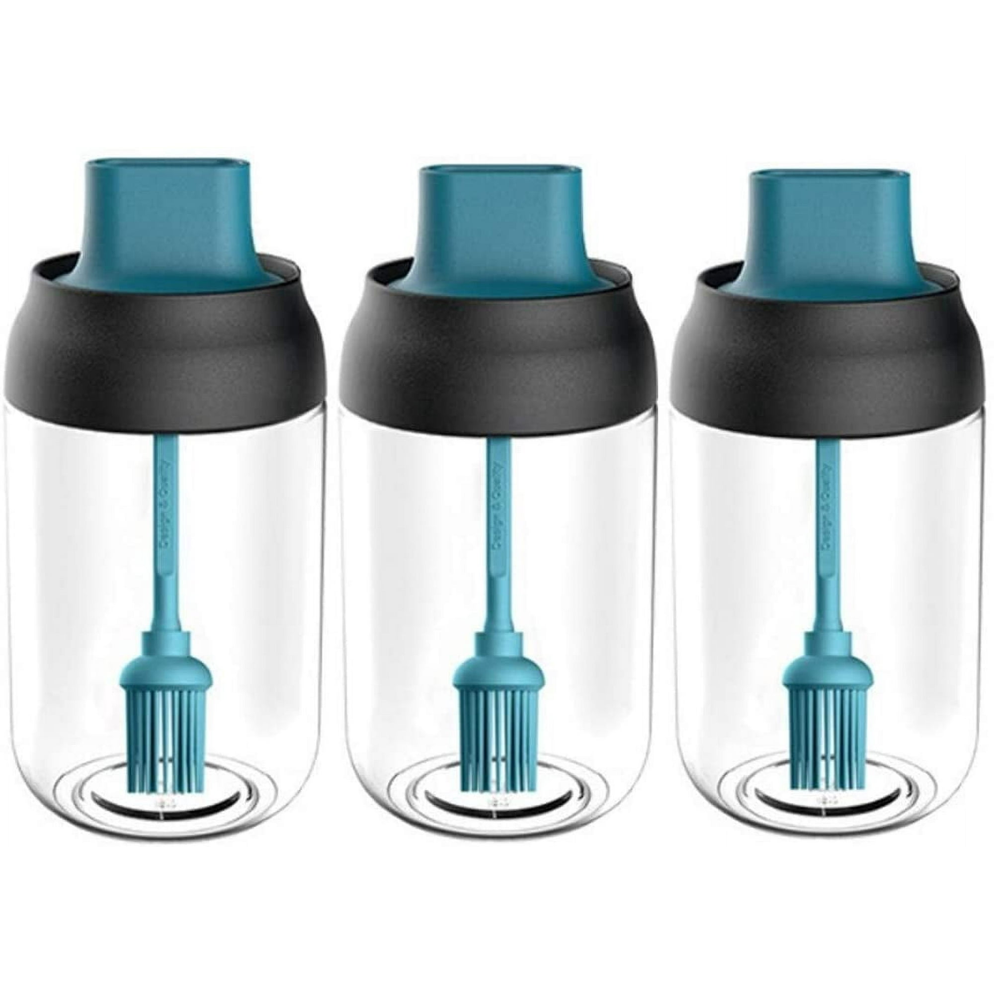 Glass Spice Jars Kitchen Seasoning Containers Pack Transparent