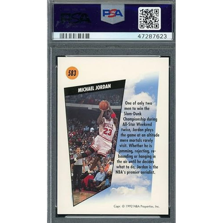 Graded 1991 Skybox Michael Jordan #583 Basketball Card PSA 10 Gem