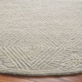thumbnail image 3 of SAFAVIEH Textural Devona Geometric Area Rug, Grey/Ivory, 6' x 6' Round, 3 of 10