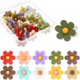 thumbnail image 1 of Boutons-poussoirs Décoratifs Résine Fleur Pouce Tacks Multicolores 30 Count, 1 of 10