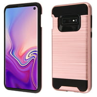 Samsung Galaxy S10e (5.8 ") Phone Case Heavy Duty Brushed Slim Hybrid Shock Proof Dual Layer Armor Defender Protective TPU Rubber Cover Rose Gold Thin Case Cover for Samsung Galaxy S10E S10 e (5.8")