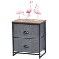 thumbnail image 3 of Patiojoy 2-Drawer Nightstands Organizer End Table Storage Unit Bedroom, 3 of 5