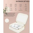 thumbnail image 4 of Set de bolsas de maquillaje JRQCSJY Leather Clear Travel Essentials, 4 of 7