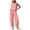 Pink, variant on DYTTDG Women's Gingham Print 2-Piece Outfit | Sleeveless Round Neck Top & Elastic Waist Wide Leg Pants Set with Pockets, Casual Lounge Set