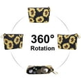 thumbnail image 4 of HAWEE Cosmetic Bag for Women Girls Make up Storage Pouch Case Portable Zipper Travel Accessories Organizer for Toiletry Water Repellent, Sunflower, 4 of 7