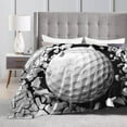 thumbnail image 6 of Golf Blanket for Women Men, Cool Golf Sports Themed Design Printed Throw Blankets for Teens Adults Lap, Couch Bed, Warm Soft Cozy Blanket, 60"x 80", 6 of 6