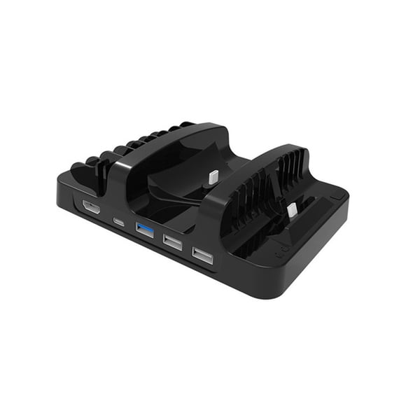 Multifunctional Charging Dock for Nintendo Switch & Switch OLED, PRO Controller Charger with Game Disc Storage Organizer Stand