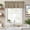 Brown, variant on Brown Moroccan Farmhouse Short Window Curtain Valances, Morocco Abstract Quatrefoil Geometric Rod Pocket Kitchen Valances for Living Room Bedroom Bathroom Cafe 42" x 12"